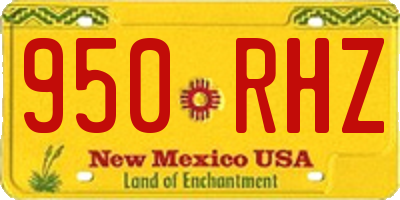 NM license plate 950RHZ