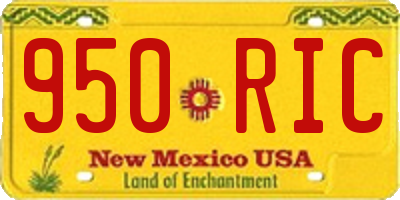 NM license plate 950RIC