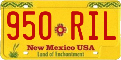 NM license plate 950RIL