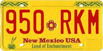 NM license plate 950RKM