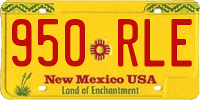 NM license plate 950RLE