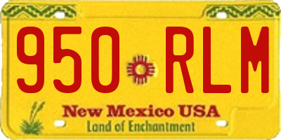 NM license plate 950RLM