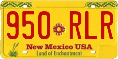 NM license plate 950RLR