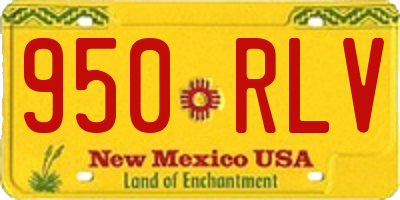 NM license plate 950RLV