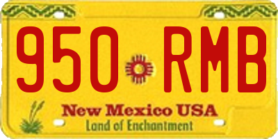 NM license plate 950RMB