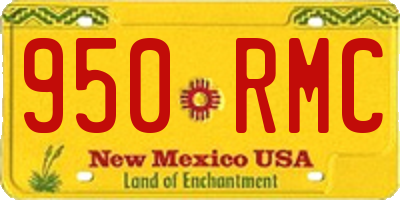 NM license plate 950RMC