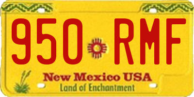 NM license plate 950RMF
