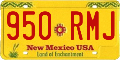 NM license plate 950RMJ