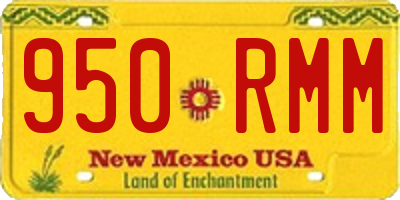 NM license plate 950RMM