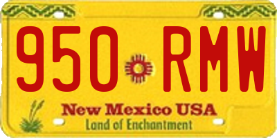 NM license plate 950RMW