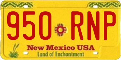 NM license plate 950RNP