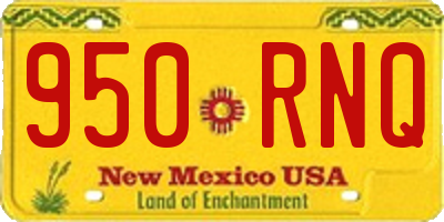 NM license plate 950RNQ