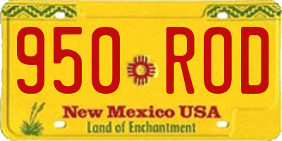 NM license plate 950ROD