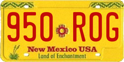NM license plate 950ROG
