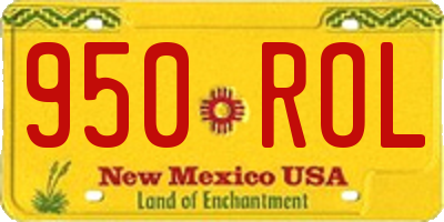 NM license plate 950ROL