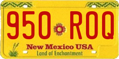 NM license plate 950ROQ