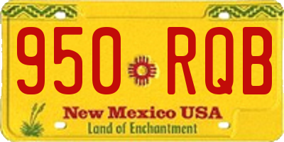 NM license plate 950RQB