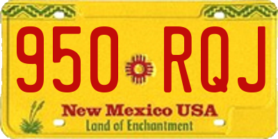 NM license plate 950RQJ