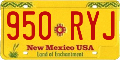 NM license plate 950RYJ