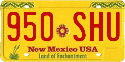 NM license plate 950SHU