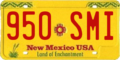 NM license plate 950SMI