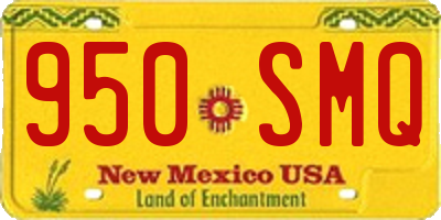 NM license plate 950SMQ