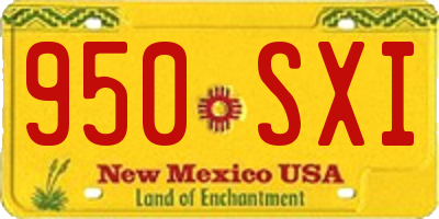 NM license plate 950SXI
