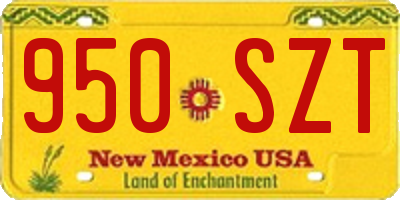 NM license plate 950SZT