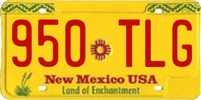 NM license plate 950TLG