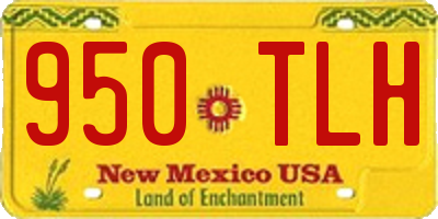 NM license plate 950TLH
