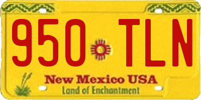NM license plate 950TLN