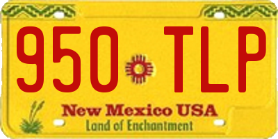 NM license plate 950TLP