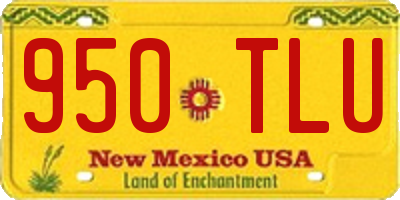 NM license plate 950TLU