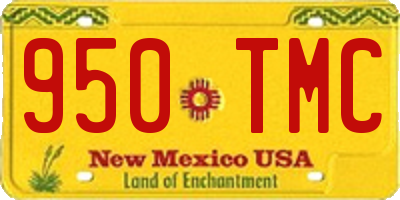 NM license plate 950TMC