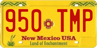 NM license plate 950TMP