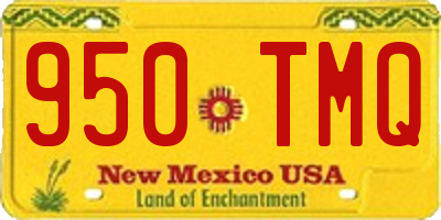 NM license plate 950TMQ