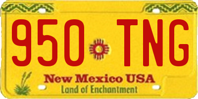 NM license plate 950TNG