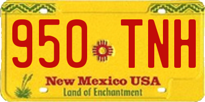 NM license plate 950TNH