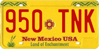 NM license plate 950TNK