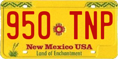 NM license plate 950TNP
