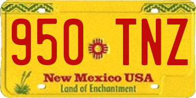 NM license plate 950TNZ