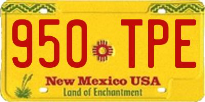 NM license plate 950TPE