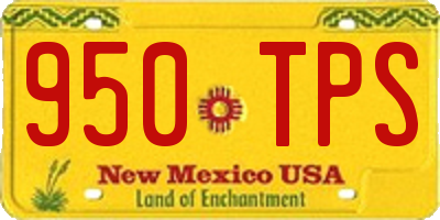 NM license plate 950TPS