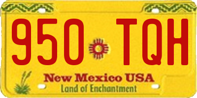 NM license plate 950TQH