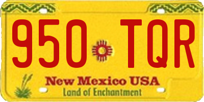 NM license plate 950TQR