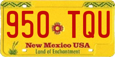 NM license plate 950TQU