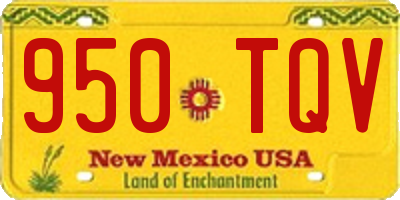NM license plate 950TQV