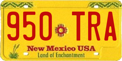 NM license plate 950TRA