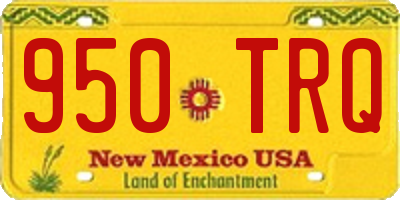 NM license plate 950TRQ