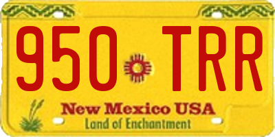 NM license plate 950TRR